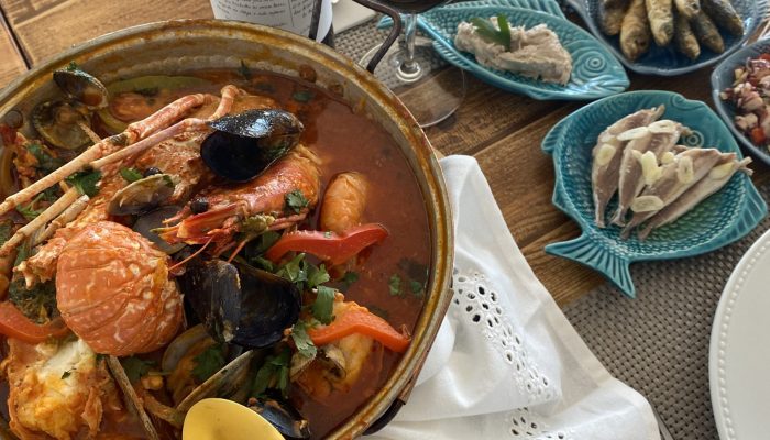 especialidades do restaurante a Ribeira